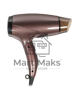 Фен ARESA AR-3214 коричневый/черный, 1250 Вт, компактный