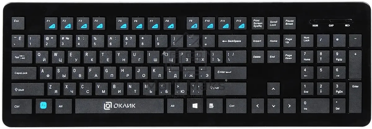 Клавиатура Oklick 870S беспроводная, USB, Радиоканал, черный