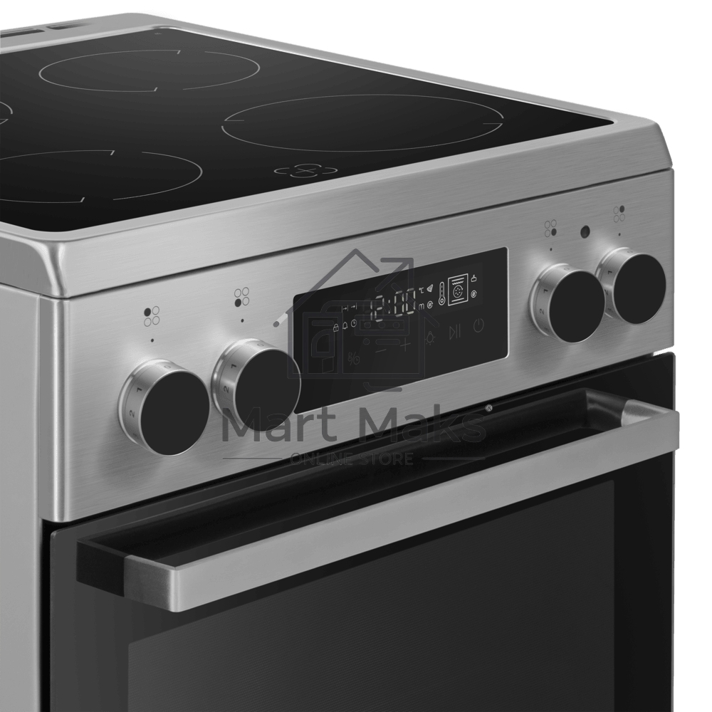 Плита электрическая Maunfeld MEC511CS09TD серебристый, конфорок 4 шт, духовка 59 л, 50 см x 85 см x 60 см