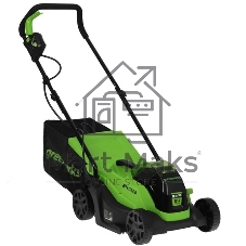 Газонокосилка аккумуляторная GreenWorks GD24LM33k2, 24 В, 2 Ач