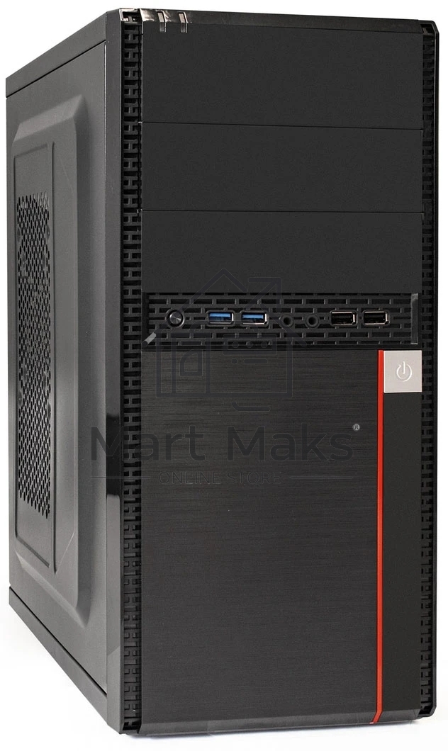 Компьютерный корпус Minitower ExeGate MA-371X-UNS350 (mATX, БП UNS350 с вент. 12см, 2*USB+2*USB 3.0, аудио, черный)