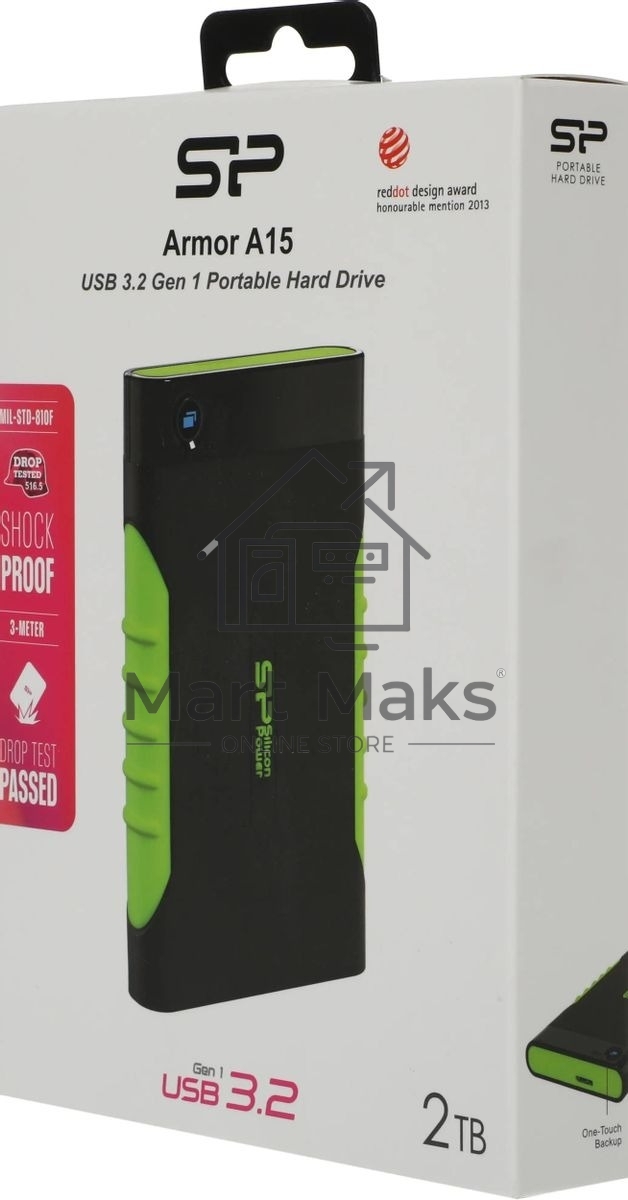 Внешний жесткий диск Silicon Power USB 3.0 2Tb SP020TBPHDA15S3K A15 Armor 2.5
