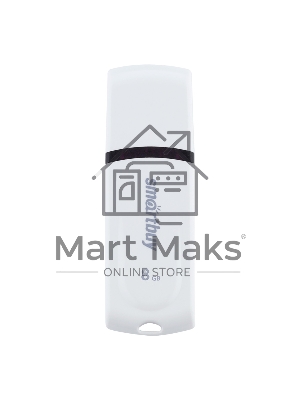 Флешка USB Smartbuy Paean (SB8GBPN-W), 8Gb, USB 2.0, R/W 15/5, белый