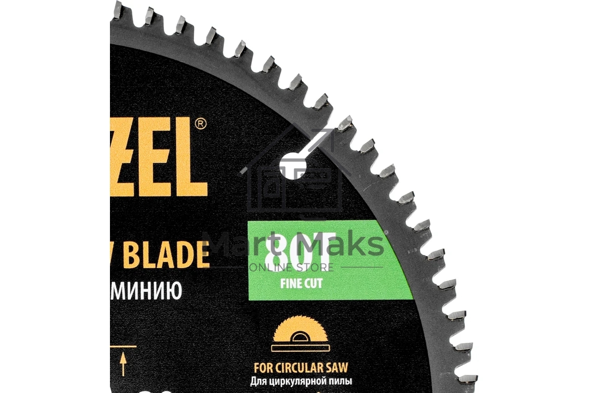 Пильный диск по алюминию Denzel ф210 х 30 мм, 80 зубьев 733787