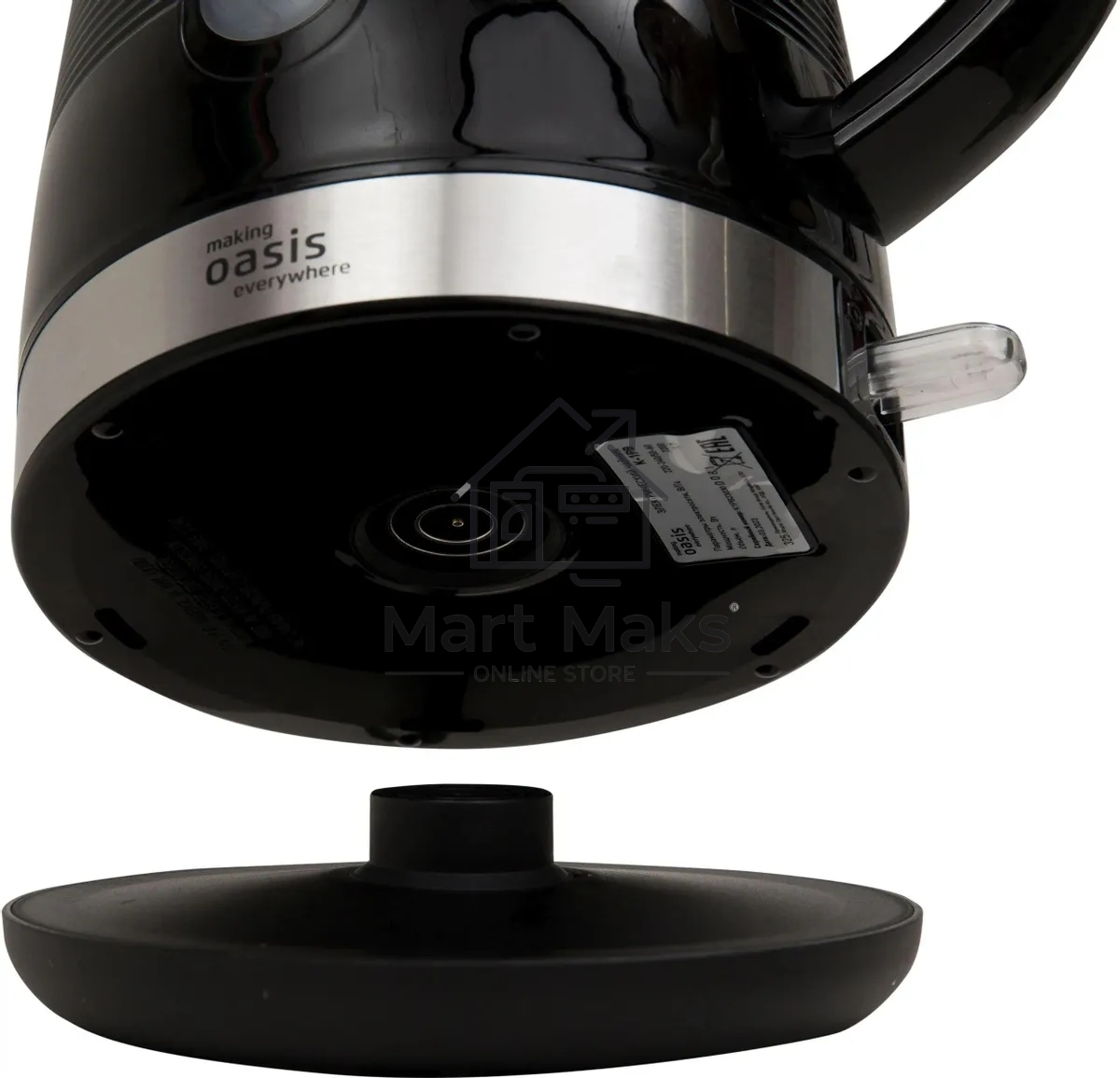 Чайник электрический Oasis making everywhere K-1PB 1,7 л. 2200 Вт, черный