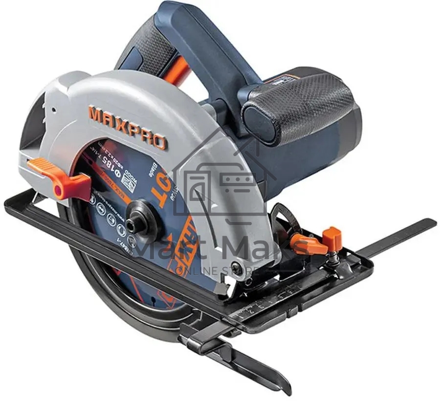 Пила циркулярная MAX-PRO MPCS1400/185L 1400 Вт, 185/20 мм, 4700 об/мин, 4,3 кг, коробка
