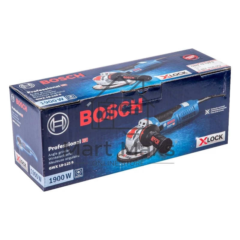Углошлифовальная машина (болгарка) BOSCH GWX 19-125 S (06017C8002) X-lock ушм