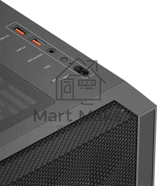 Компьютерный корпус PCCooler C3D510 BK ARGb, Tempered Glass Full Tower, Black, TG, 0.7 SPCC, 3x120мм ARGb E-ATX, ATX, mATX, mITX 170/390/410мм 2x2.5