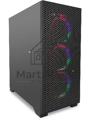 Компьютер IRU Tactio 510B7GP TWR i7 14700F (2.1) 64Gb SSD1Tb RTX5060TI 16Gb Windows 11 Pro GbitEth 650W черный (RUS) (2126635)