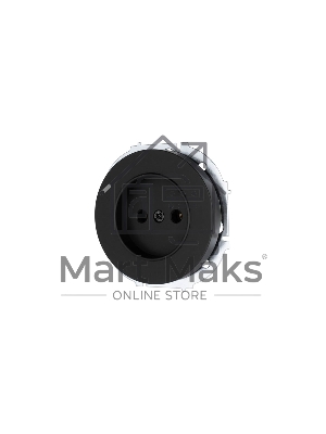 Розетка 1-м СП OSEN без заземл. ПБТ механизм черный бархат LEZARD 743-4288-121B