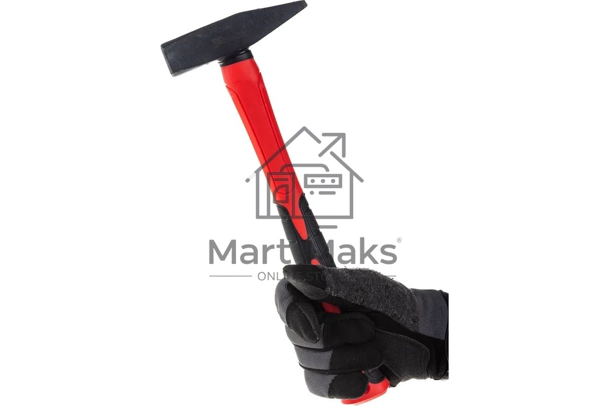 Молоток Matrix слесарный''optimal'' 500 г, фибергласовая обрезиненная рукоятка, квадратный боек