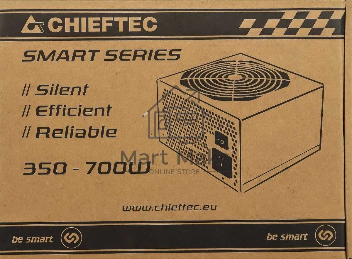 Блок питания Chieftec RTL GPS-600A8, 600Вт, 80 PLUS, 120мм, черный
