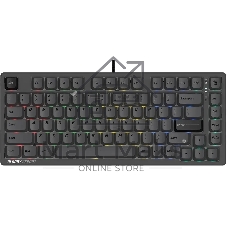 Клавиатура A4Tech Bloody MS76 проводная, USB Type-A, темно-серый