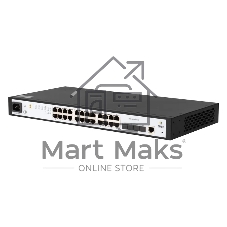 Коммутатор SNR SNR-S5210G-24TX, 24×1 Гбит/с + 4×10 Гбит/с SFP+, управляемый