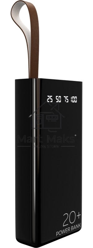Портативный аккумулятор 20000mAh 2USB 2.1A More choice PB60-20, черный