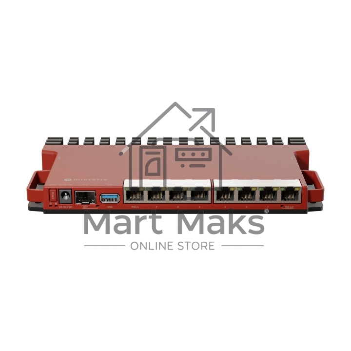 Маршрутизатор MikroTik L009UiGS-RM, 8*1Gbit, 1*SFP 2.5Gbit(вилка US)