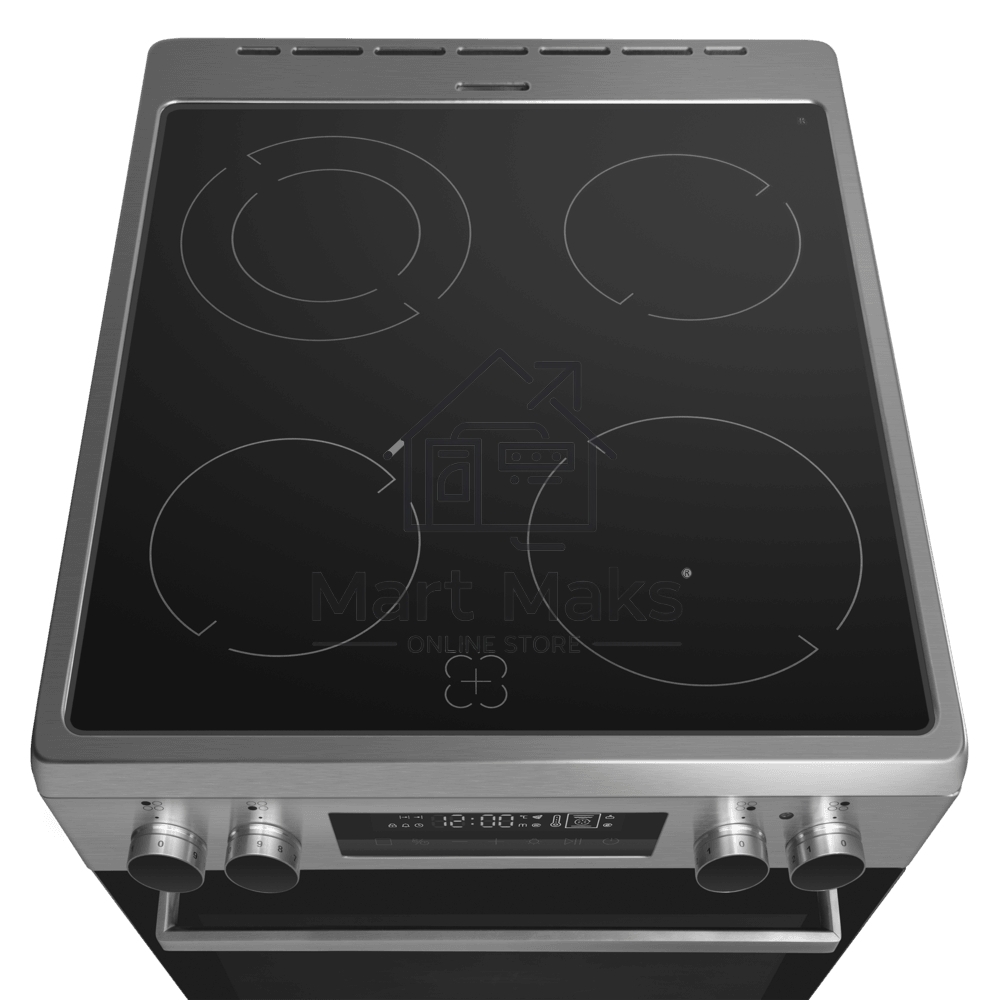 Плита электрическая Maunfeld MEC511CS09TD серебристый, конфорок 4 шт, духовка 59 л, 50 см x 85 см x 60 см