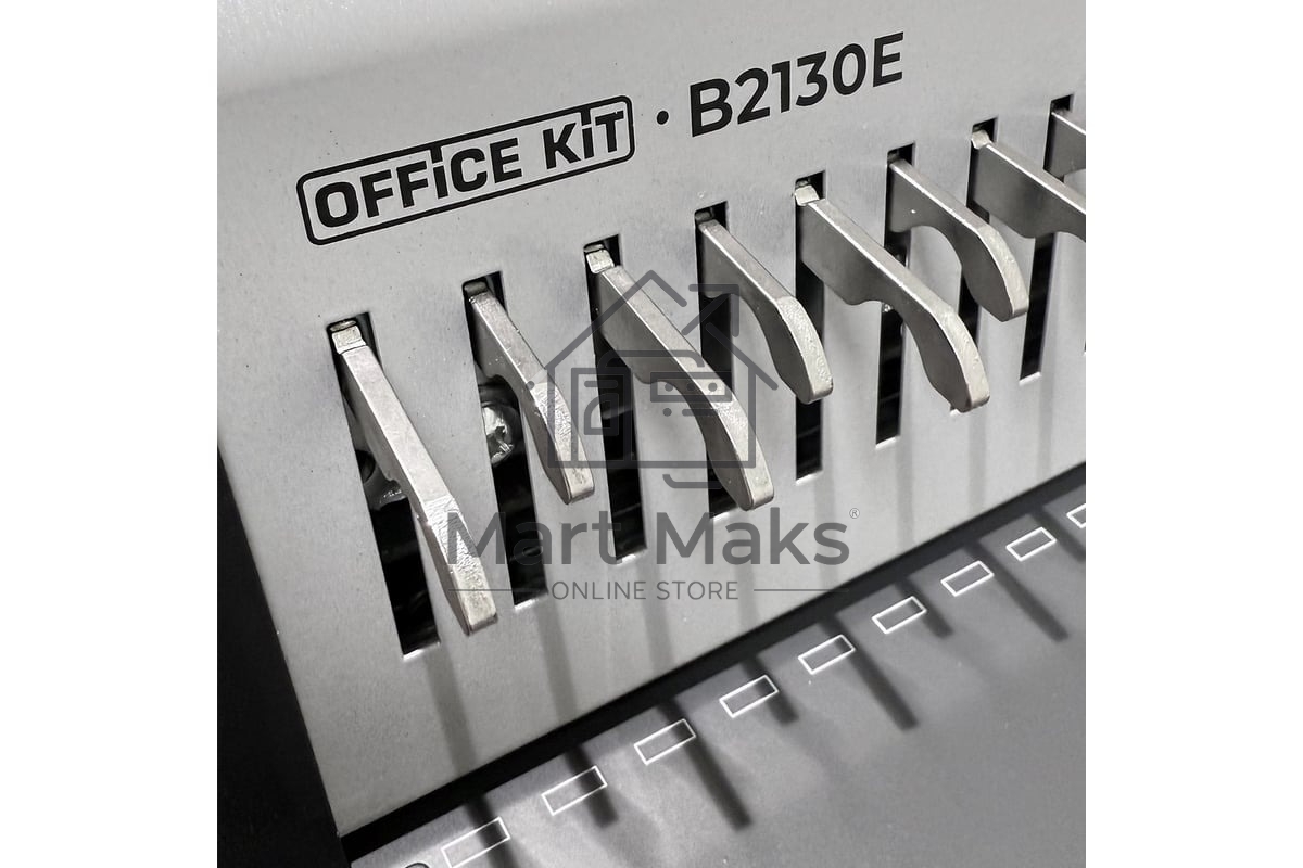 Переплетчик Office Kit B2130E A4/перф.35л.сшив/макс.500л./пластик.пруж. (6-51мм)/электр.