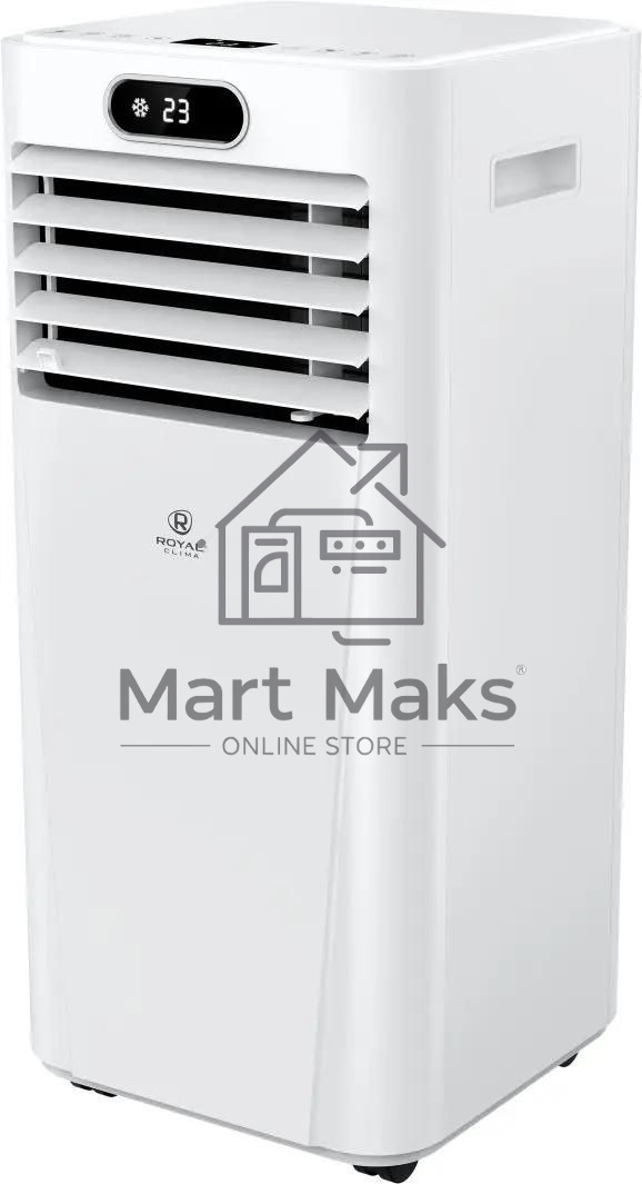 Мобильный кондиционер Royal Clima RM-TS28CH-E 9500 BTU, 28 м², 54 дБ, охлаждение, осушение, белый