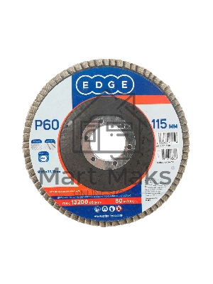 Круг лепестковый торцевой Edge by Patriot 115 ммx22,23 ммxP60