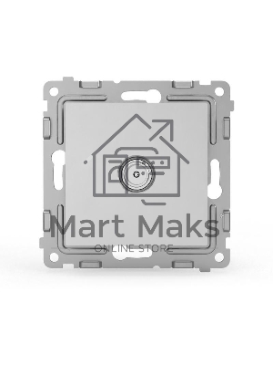 Розетка TV TOKOV ELECTRIC оконечная СП Pixel 1DB механизм алюм.