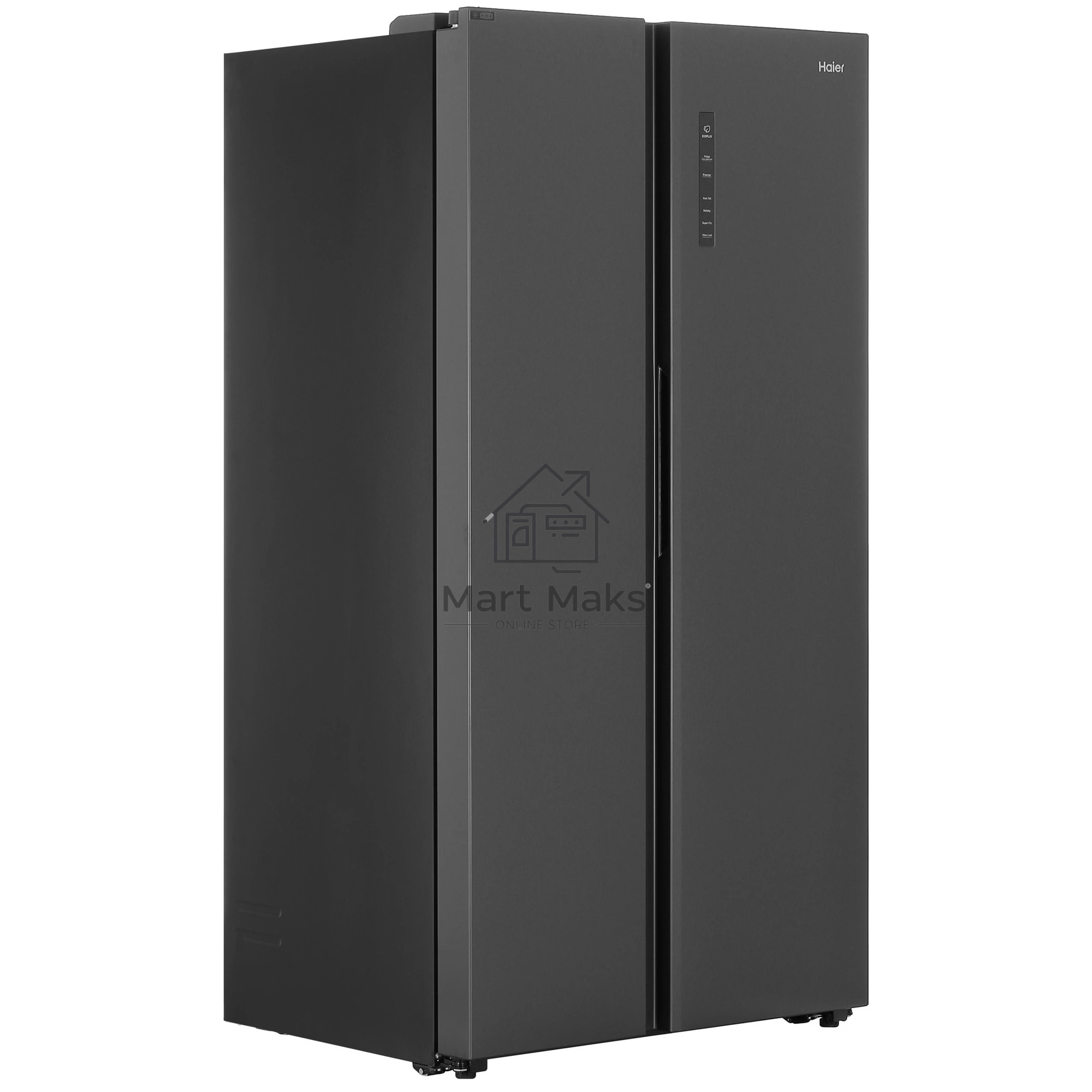 Холодильник Haier HRF-600DB7RU черный двухкамерный 388/210л морозилка сбоку, No Frost, Side by Side