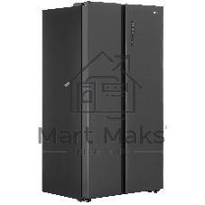 Холодильник Haier HRF-600DB7RU черный двухкамерный 388/210л морозилка сбоку, No Frost, Side by Side