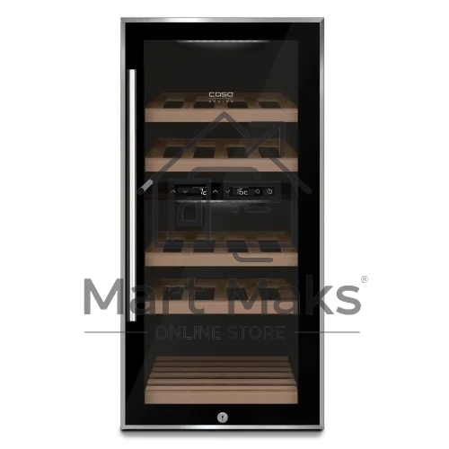 Винный шкаф CASO WineComfort 24 черный, 2 отсека, 24 бут., класс G