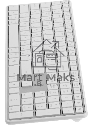 Клавиатура беспроводная Acer OKR301 (ZL.KBDEE.015), USB, Bluetooth/Радиоканал, белый/серебристый