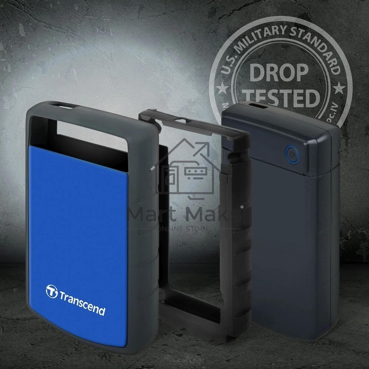 Внешний жесткий диск Transcend StoreJet 25H3 USB 3.0 2Tb TS2TSJ25H3B 2.5
