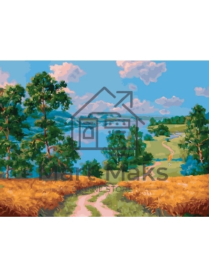 Картина по номерам БЕЛОСНЕЖКА 985-AS Среди пшеничных полей