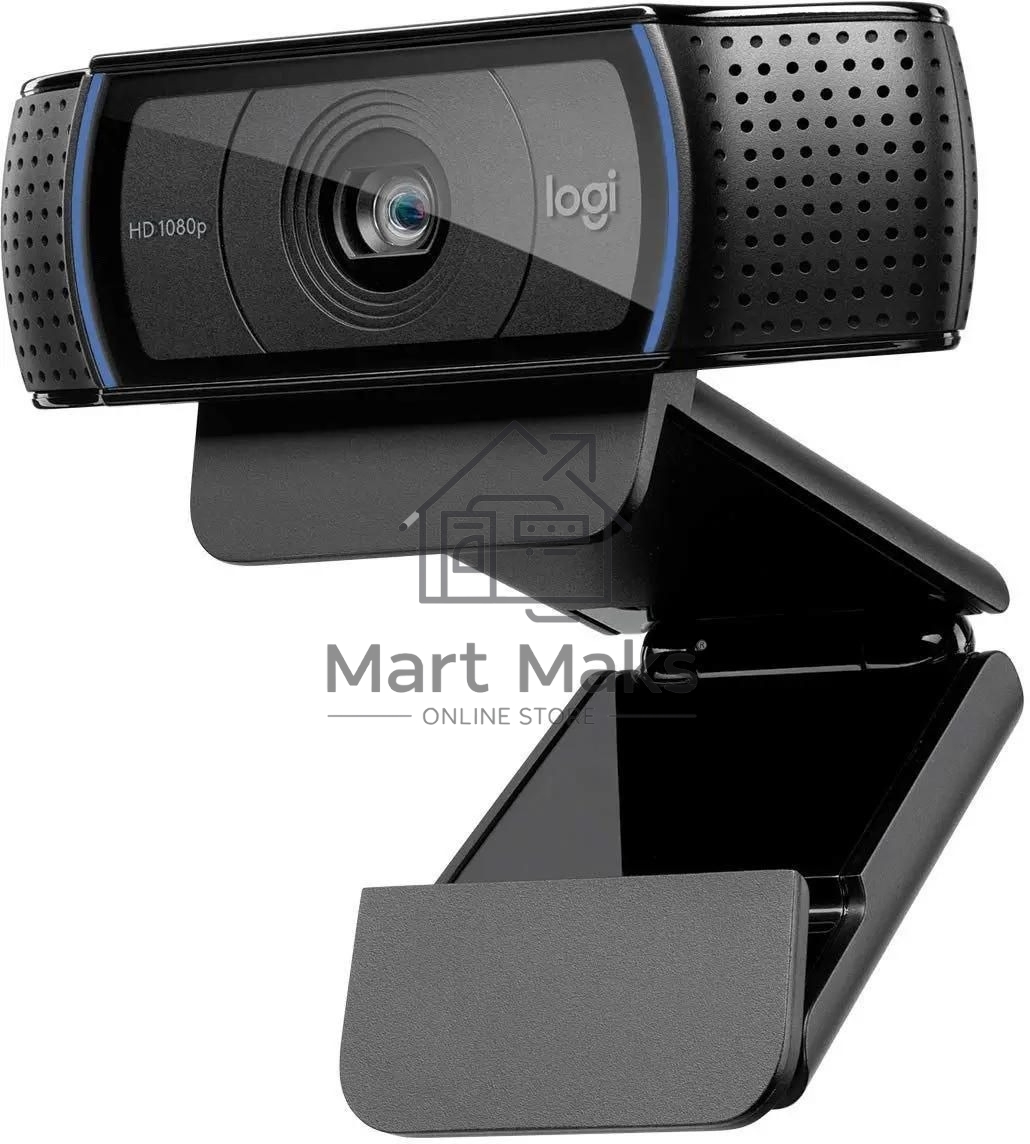 Веб-камера Logitech C920 HD Pro Webcam (Full HD 1080p/30fps, автофокус, угол обзора 78°, стереомикрофон, кабель 1.5м)