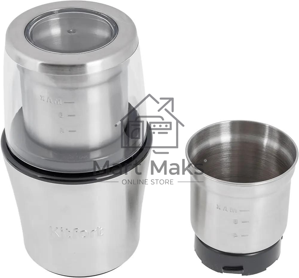 Кофемолка Kitfort КТ-1329 Мощность: 200 Вт.Длина шнура: 0,98 м.Класс защиты от поражения током.