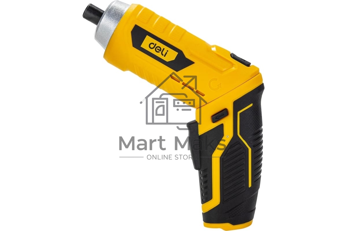 Отвертка аккумуляторная Deli DL-DP04-E2B1 (3,6В, 1,5А*ч, 3Нм, набор бит 10 шт, пласт. кейс)