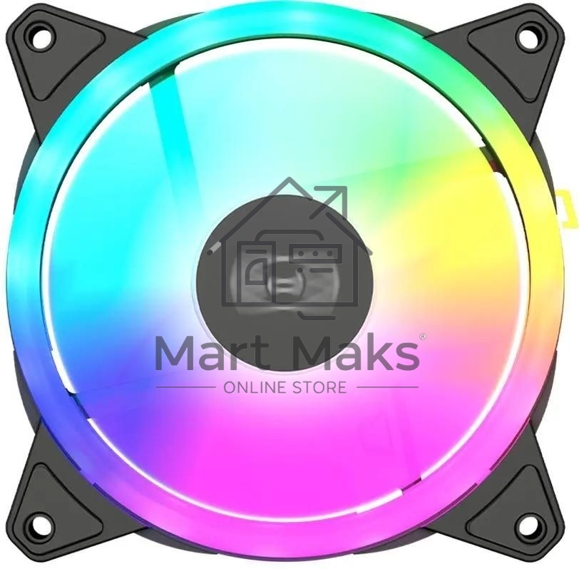 Вентилятор для корпуса PcCooler F3 T120 ARGB 120х120x25 черный 4-pin 21.6дБ (F3-T120BKAM1-GL) Ret