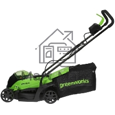 Газонокосилка аккумуляторная GreenWorks GD24LM33k2, 24 В, 2 Ач