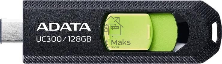 Флешка USB R/W ADATA R/W 128Gb Type-C UC300 ACHO-UC300-128G-RBK/GN USB3.2 черный/зеленый