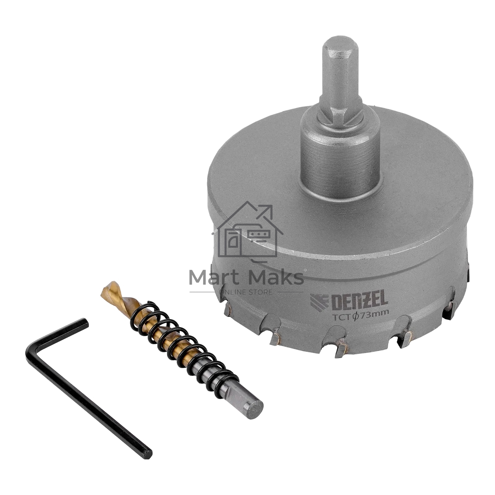 Коронка по металлу Denzel твердосплавная, 73 мм