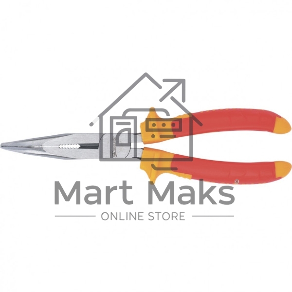 Длинногубцы Matrix изогнутые insulated 200 мм, двухкомпонентные рукоятки