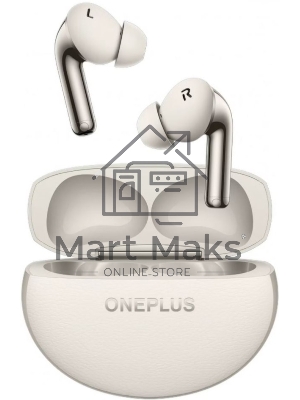 Наушники TWS OnePlus Buds Pro 3 E512A белый (лунный), внутриканальные, Bluetooth, активное шумоподавление, беспроводная зарядка, до 10 ч