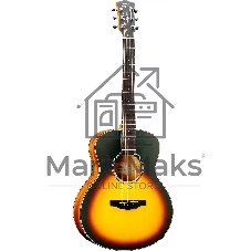 Трансакустическая гитара с уменьшенным корпусом Kepma ES36E-K10PRO-3TSM цвет санберст, матовая отделка Трансакустическая гитара с уменьшенным корпусом Kepma ES36E-K10PRO-3TSM цвет санберст, матовая отделка