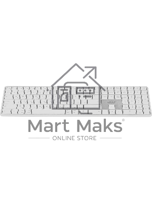 Клавиатура беспроводная Acer OKR301 (ZL.KBDEE.015), USB, Bluetooth/Радиоканал, белый/серебристый