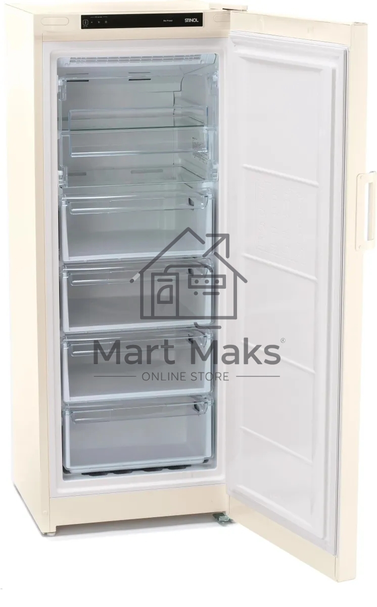 Морозильная камера Stinol STZ 150 EF, бежевый, 204 л, 4 ящика, 2 полки