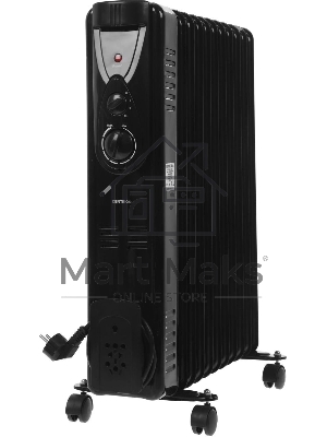 Обогреватель масляный Centek CT-6202 (11 секций) черный, 2500 Вт, 25 м2, термостат