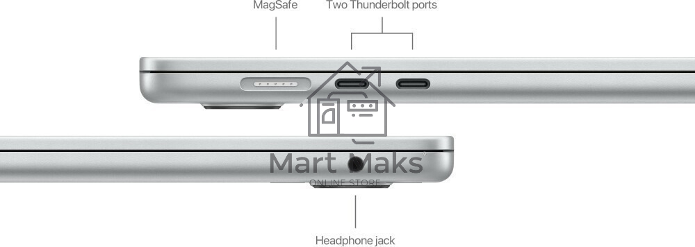 Ноутбук APPLE MacBook Air 15 A3114 серебристый (M3/16Gb/512Gb SSD/MacOS) (Z1GE0001R) нужен переходник на EU