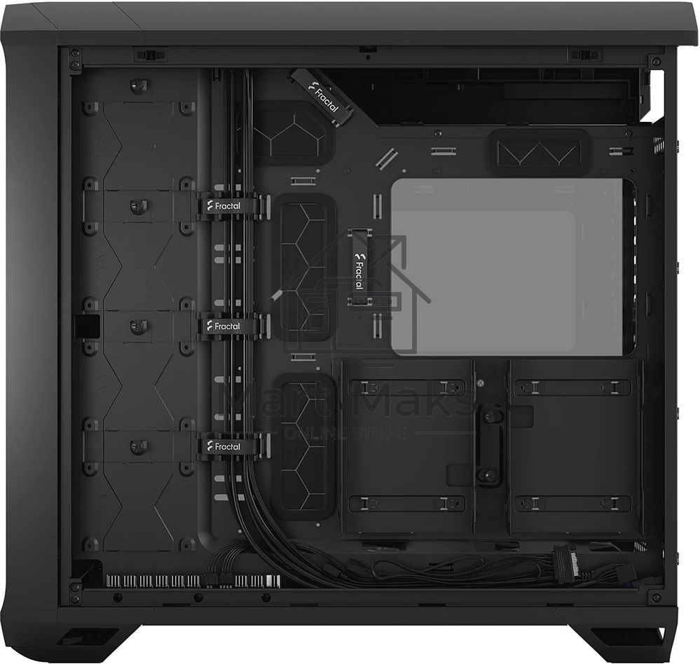 Компьютерный корпус Fractal Design Torrent Black TG Light Tint / E-ATX, TG, 2x3.5, 4x2.5, 7xPCI, 1xUSB-C, 2xUSB3.0 / 2x180mm, 3x140mm fans inc. / FD-C-TOR1A-01
