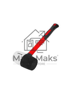 Киянка резиновая Matrix 11173, 910 г, черно-белая резина, фибергласовая рукоятка