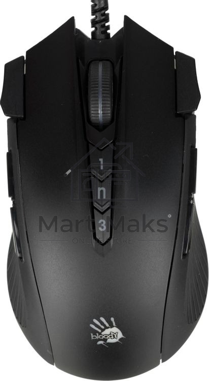 Мышь проводная A4Tech Bloody J90s черный, 8000 dpi, USB, кнопки - 12