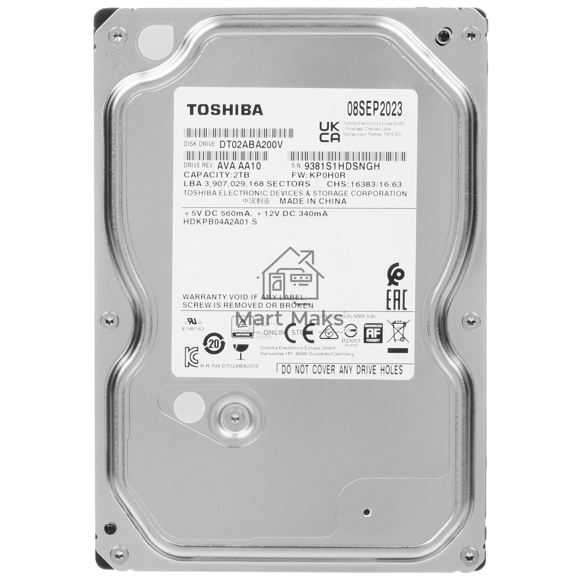 Жесткий диск Toshiba Surveillance HDD 3.5