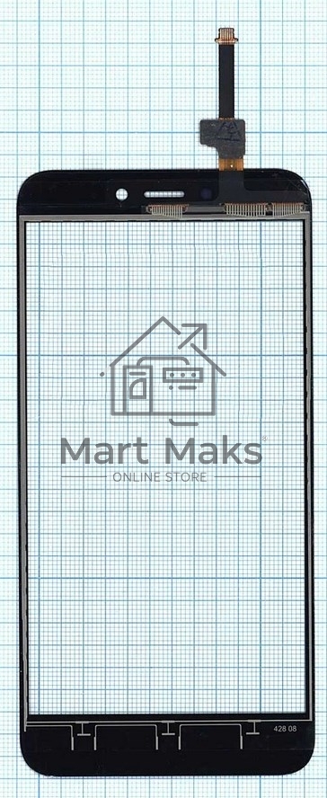 Сенсорное стекло (тачскрин) для Xiaomi Redmi 4X, черное